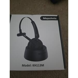 Mopchnic Black Wireless On-Ear Mono Bluetooth Headset Model KH113M